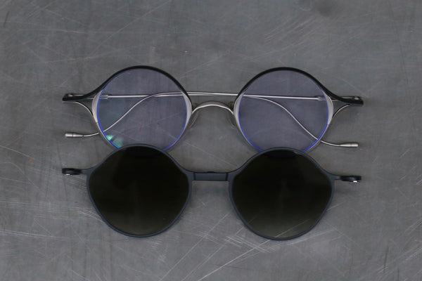 Rigards X The Viridi-Anne collaboration detachable sunglasses RG1022TVA RG-RG1022TVA-THTML titanium black frame transparent green lenses